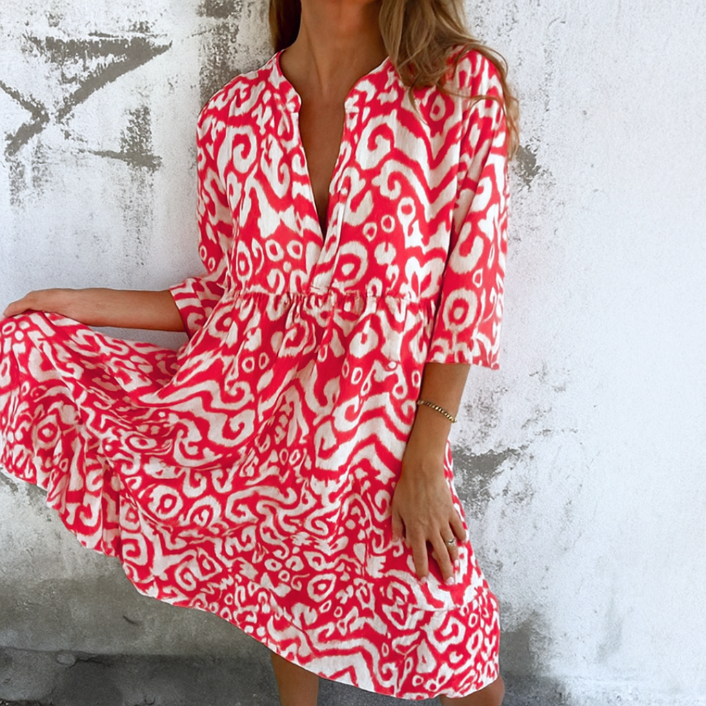 Emily™ | Elegant dress with V-neck