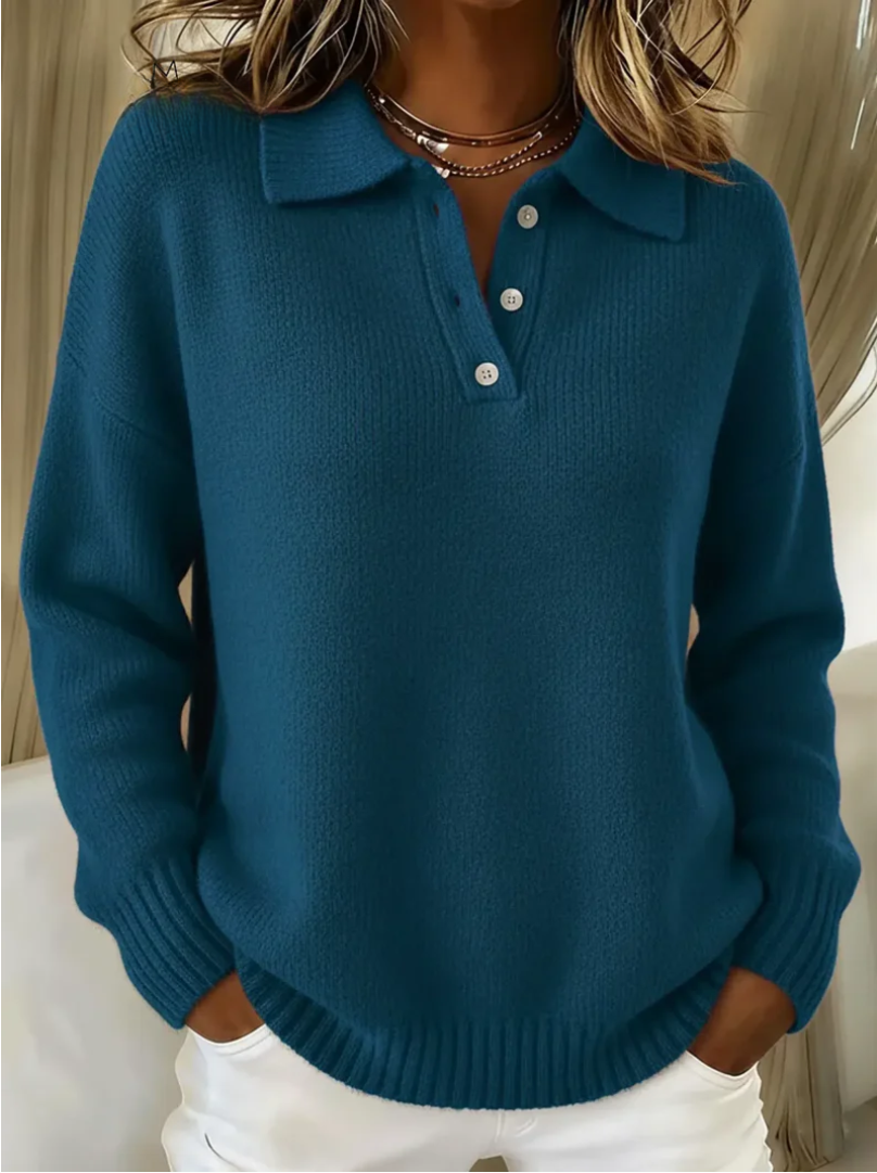 Hayden Nova™ | Soft Knit Polo Sweater